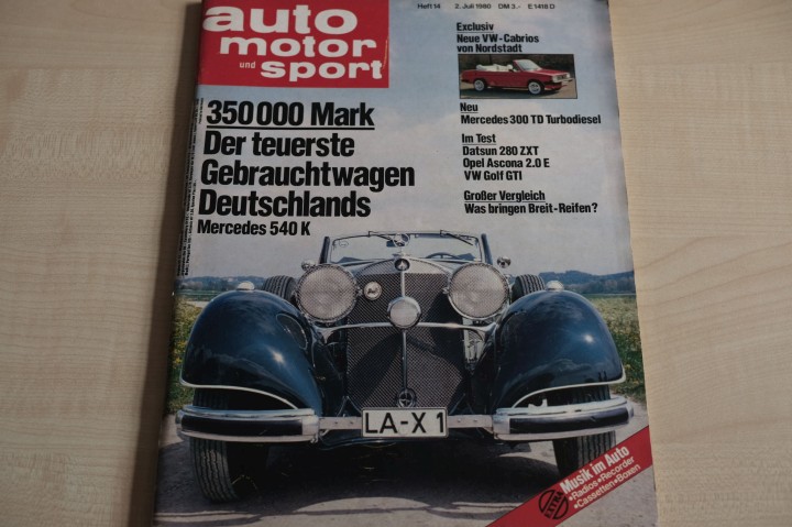 Deckblatt Auto Motor und Sport (14/1980)
